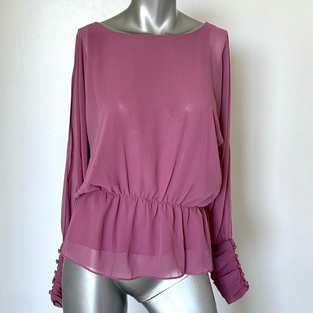 W11 8 by Walter Baker Dusty Rose Blouse, Size S